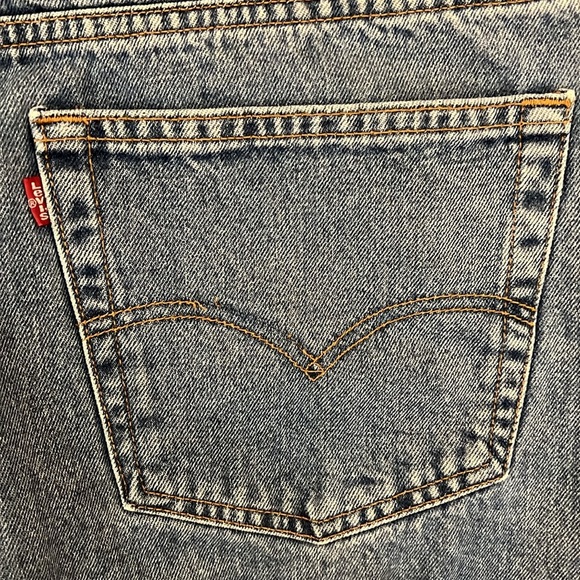 Vintage 90’s Y2K Levi’s 505 Jeans Blue Fade Regular Fit Straight Red Tab 36x31 - Picture 10 of 14